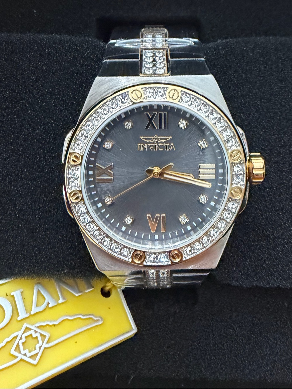 Invicta Specialty Women's Two-Tone Gold & Silver Crystal Bezel Watch 34mm